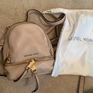 Michael kors mini backpack
